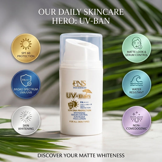 UV Ban Sunscreen & Sunblock SPF 60 PA+++ | Brightening & Matte Finish